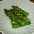 まんまるかえる's cooksnap of when they made アスパラ梅昆布茶和え.