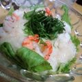 チャンゆき's cooksnap of when they made 海老とレタスの青じそとろろサラダ.