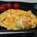 なっちゃんny's cooksnap of when they made ミックスベジのとろぉりチーズオムレツ.
