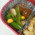 姉ぶた's cooksnap of when they made ピーマンとしいたけ＆コーンのバター炒め.