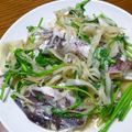 B子chan's cooksnap of when they made 鯛あらの酒塩炒り　香り野菜添え.