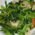 toshiebaba's cooksnap of when they made 厚揚げと小松菜の炒め物.