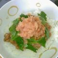 よっぺよっぺ's cooksnap of when they made 大葉でさわやか♪明太納豆丼.