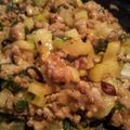 nabrat's cooksnap of when they made セロリを葉まで使い切る豚挽肉のピリ辛炒め.