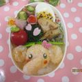 ごりごりら's cooksnap of when they made キャラ弁☆紫ﾃﾞｺふりDEぞうさん.