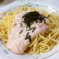 zakkiiM's cooksnap of when they made とろとろ❤明太子（たらこ）パスタ.