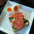 7seven's cooksnap of when they made ポパイ君とトマトさんのチーズトースト。.
