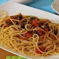 LocomocoHI's cooksnap of when they made ベーコンとケイパーのトマトソースパスタ。.