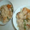 monemaruku's cooksnap of when they made 炊き込みで☆山菜おこわ風.