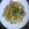 かほじぇ's cooksnap of when they made キノコとささみのパスタ.