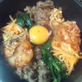 鹿の子しぃ's cooksnap of when they made 韓国石焼ビビンバ.