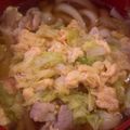 chieko333's cooksnap of when they made 白菜と豚肉のトロトロうどん.