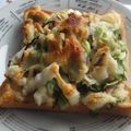 レオン犬's cooksnap of when they made 白菜と枝豆と葱の和風トースト.