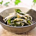 さとみわ's cooksnap of when they made ●もやしとわかめのピリ辛和え●.