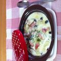 けいこさん娘's cooksnap of when they made ポテトベーコンのグラタン★ルクエを使って.