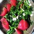 あじゃ16's cooksnap of when they made 菜の花とトマトの塩麹サラダ.