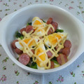 hikko2's cooksnap of when they made 卵＆ハム＆ほうれん草のマヨ焼き.