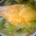 甘夏ミカン's cooksnap of when they made うち中華～チンゲン菜の塩炒め×中華卵がけ.