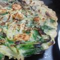ののののんのんの's cooksnap of when they made ニラとえのきのチヂミ！タレ付き.