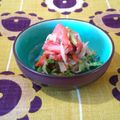 kururin18's cooksnap of when they made 大根とスモークサーモンの土佐酢漬け.