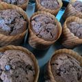 saorunrun's cooksnap of when they made ほろっとしっとり・・Ｗチョコマフィン.