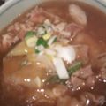 misa2424's cooksnap of when they made とろりん～♪豚肉ちゃんの☆おうどん☆.
