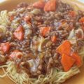 ドルフィン・ラヴ's cooksnap of when they made ★カリとろっ！ひき肉韮あんかけ焼きそば★.