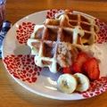 Riahmama's cooksnap of when they made 息子お得意☆　ワッフル.