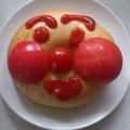 アンディーコール's cooksnap of when they made 朝食に子供が喜ぶ、アンパンマントースト.