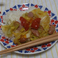 かわそんゆうこ's cooksnap of when they made 春キャベツとソーセージのトマト炒め.