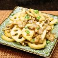 ちべターリー's cooksnap of when they made 蓮根と豚バラのカレー炒め.