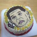 ☆あみ☆゛'s cooksnap of when they made チョコプレート誕生日ケーキ.