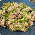 あやはな＊'s cooksnap of when they made ピーマン豚こま肉のオイスター丼.