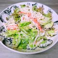 のんべぇヒロ's cooksnap of when they made かにかまとサニーレタスのサラダ.
