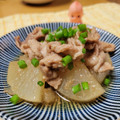 pafepapa's cooksnap of when they made 簡単豚こま切れ肉と大根の時短煮物.