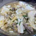 クック2CMIQR☆'s cooksnap of when they made 豚挽肉と豆腐の卵とじ（肉豆腐）.