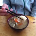 ブリンドルばーさん's cooksnap of when they made 豆腐すいとんでヘルシーに☆彡.