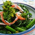 mmameco's cooksnap of when they made 菜の花とカニカマの柚子ポン酢和え.