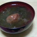 ミミタロウ's cooksnap of when they made おぼろ昆布と梅干で超～簡単お吸い物☆.