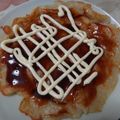 ＠ふるふる's cooksnap of when they made シーセージ入りお好み焼き.
