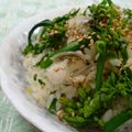 mmameco's cooksnap of when they made 菜の花としらすのご飯.
