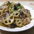 caramel-cookie's cooksnap of when they made 後一品に！豚肉とレンコンの炒め物.