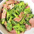 AmelieTomo's cooksnap of when they made 簡単。菜の花のベーコン炒め.