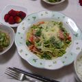 もりひめ's cooksnap of when they made 菜の花とスモークサーモンのクリームパスタ.