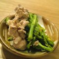 maricorori's cooksnap of when they made 菜の花と豚肉炒めただけ.
