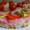 ◯カナタ◯'s cooksnap of when they made おひなまつりに♪ケーキ風ちらし寿司.
