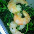 チビデジ's cooksnap of when they made えびとほうれん草のバターマヨネーズ炒め.