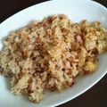 めぇーちゃん♡'s cooksnap of when they made ベーコンの旨味たっぷり☆納豆炒飯.