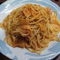 まやしゅうまま's cooksnap of when they made キムチカルボナーラ＊パスタ.