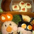 non0622's cooksnap of when they made アンパンマンとバイキンマン幼稚園キャラ弁.